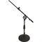 QUIK LOK A495BK низкая микрофонная стойка-журавль на круглом основании, высота 38-58 см., длина журавля 53-91 см., цвет черный - фото 85491