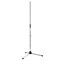 K&M 20130-300-02 прямая микрофонная стойка на треноге, выс 90-160 см, разъём 3/8', сталь, никелированная, вес 2,4 кг - фото 85697
