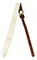 FENDER STRAP, DISTRESSED LTHR 2' WHT ремень замшевый, белый - фото 87167