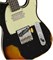 FENDER 2018 LTD HEAVY RELIC® REVERSE CUSTOM HS TELE® - AGED BLACK over 3-COLOR SUNBURST Электрогитара с кейсом, цвет черный, пов - фото 93079