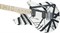 EVH Wolfgang® Special, Maple Fingerboard, B/W Stripe Электрогитара, цвет черно-белый - фото 93411